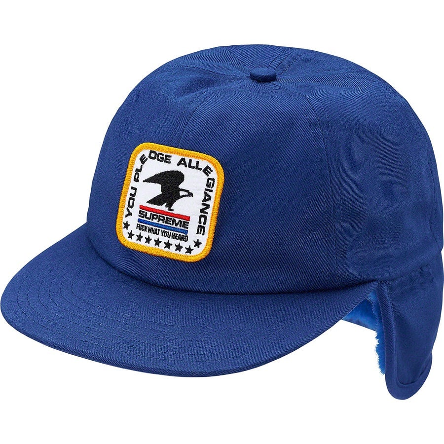 Supreme Pledge Allegiance Earflap 6 Panel Royal Blue All 4 Saiken